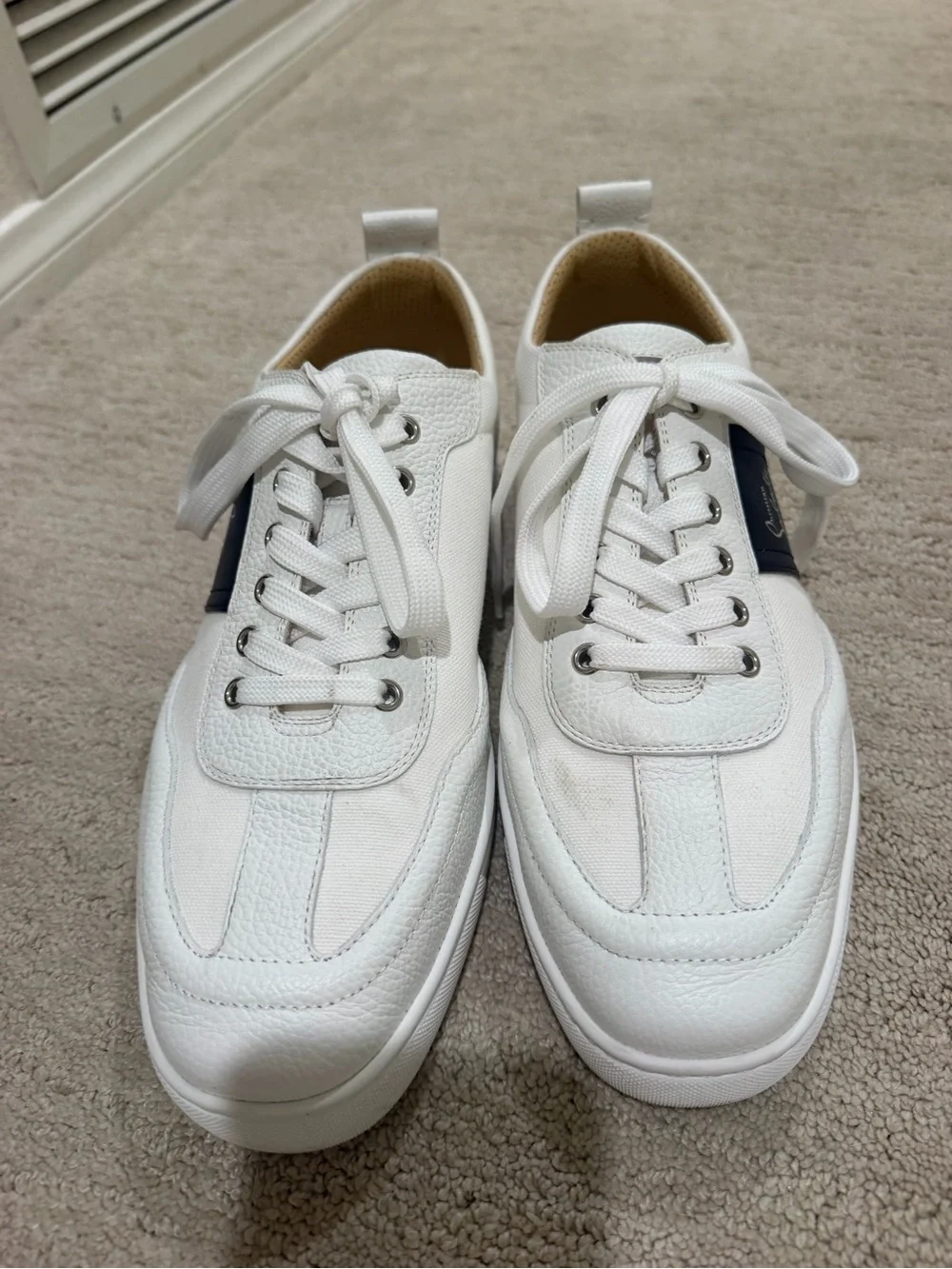Christian Louboutin Men's Retero Canvas/Leather Low-Top Sneakers Size 45 (12)